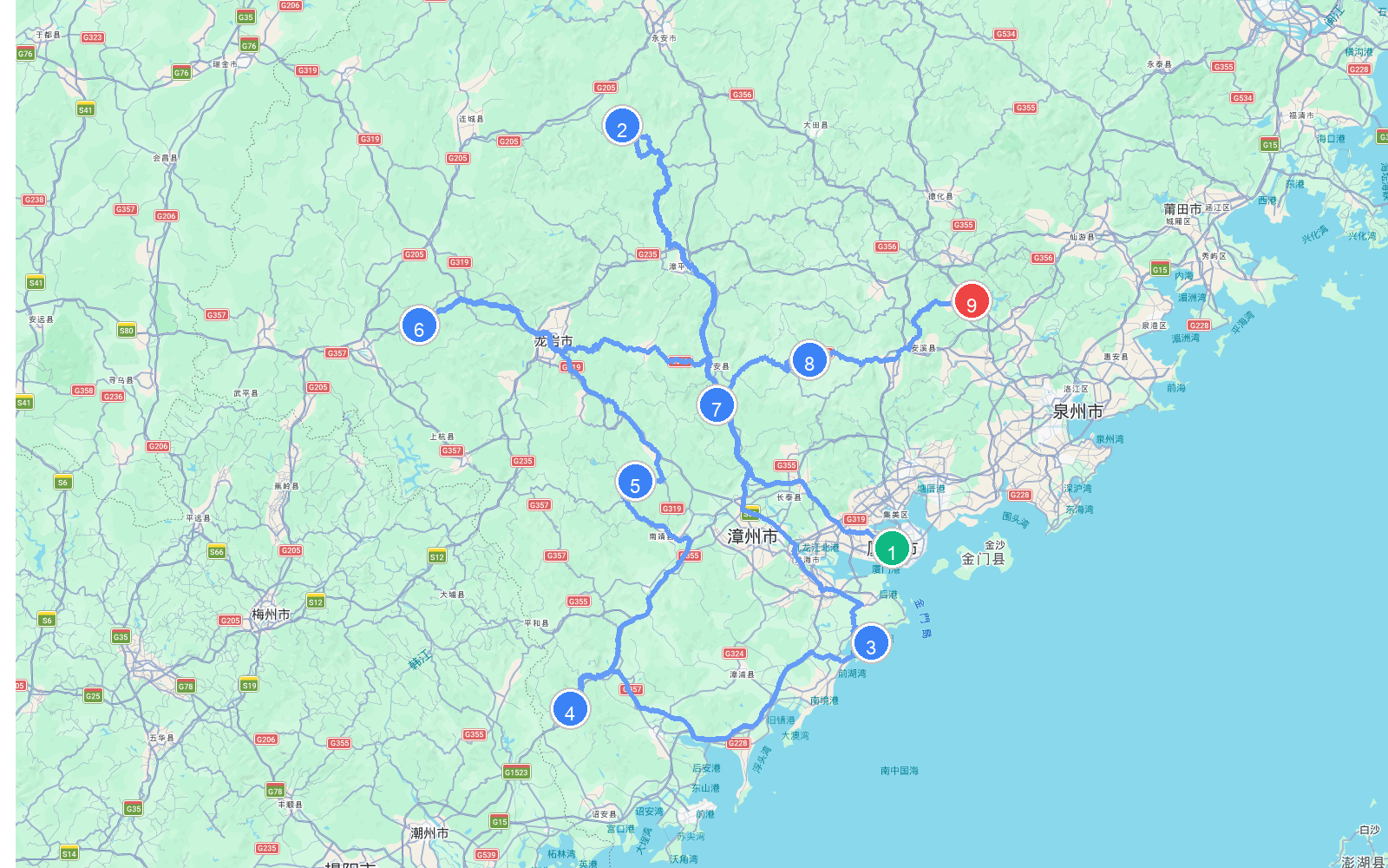 路线地图