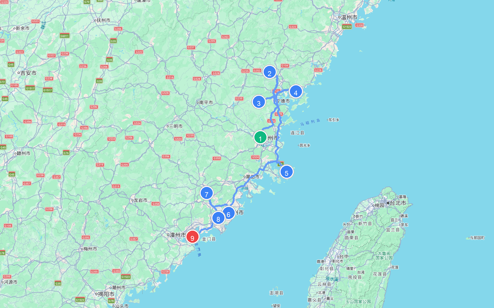 路线地图