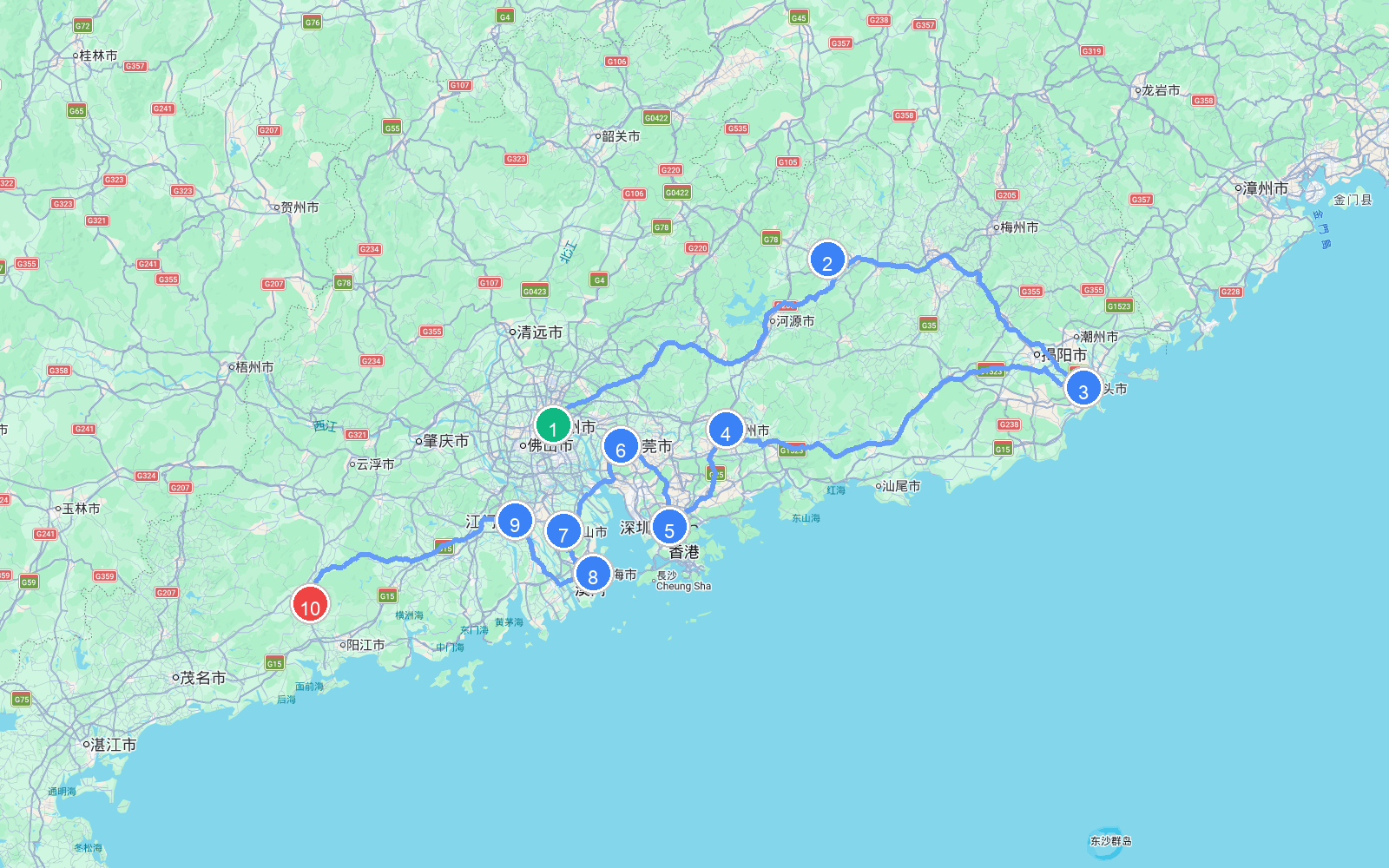 路线地图