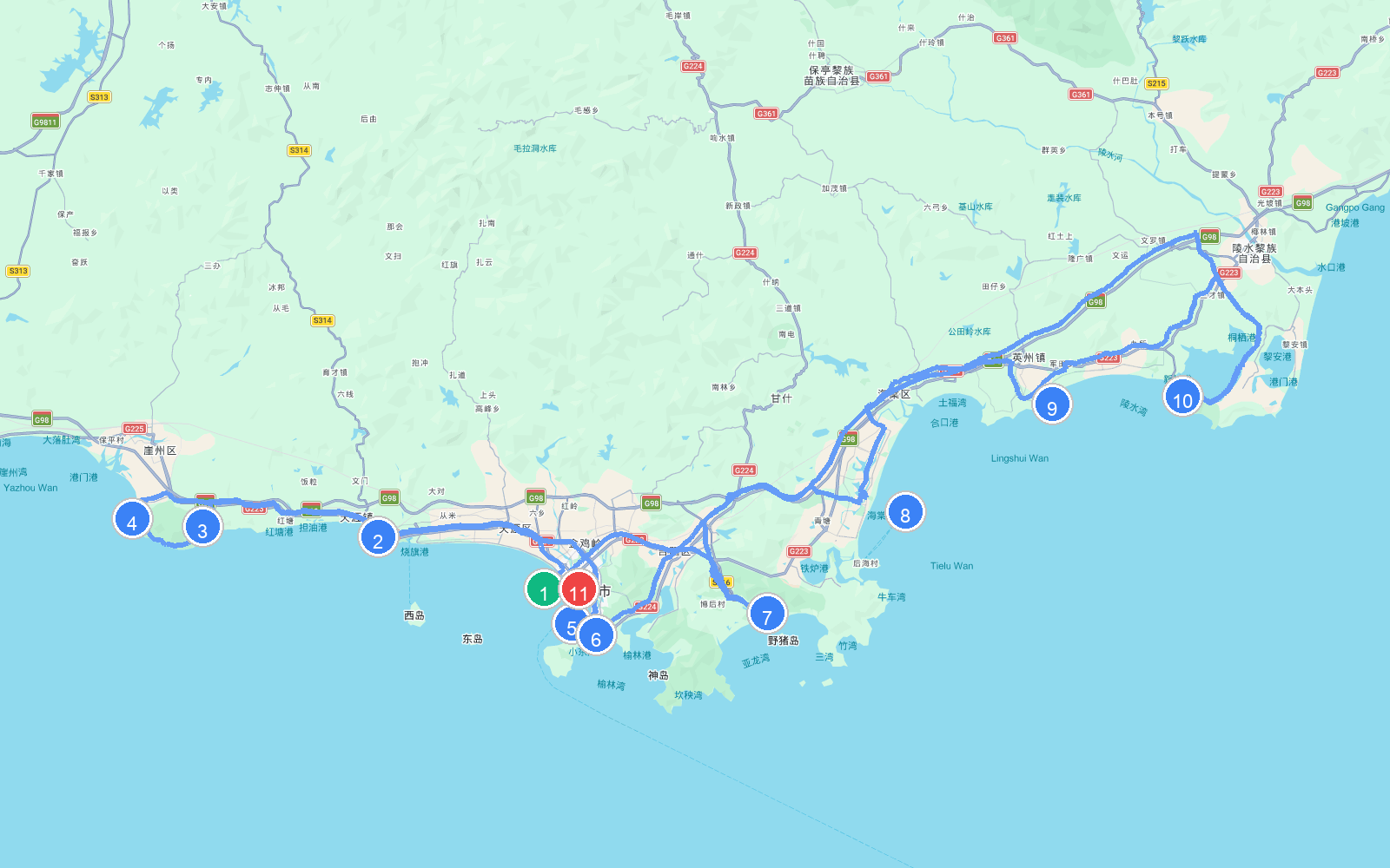 路线地图