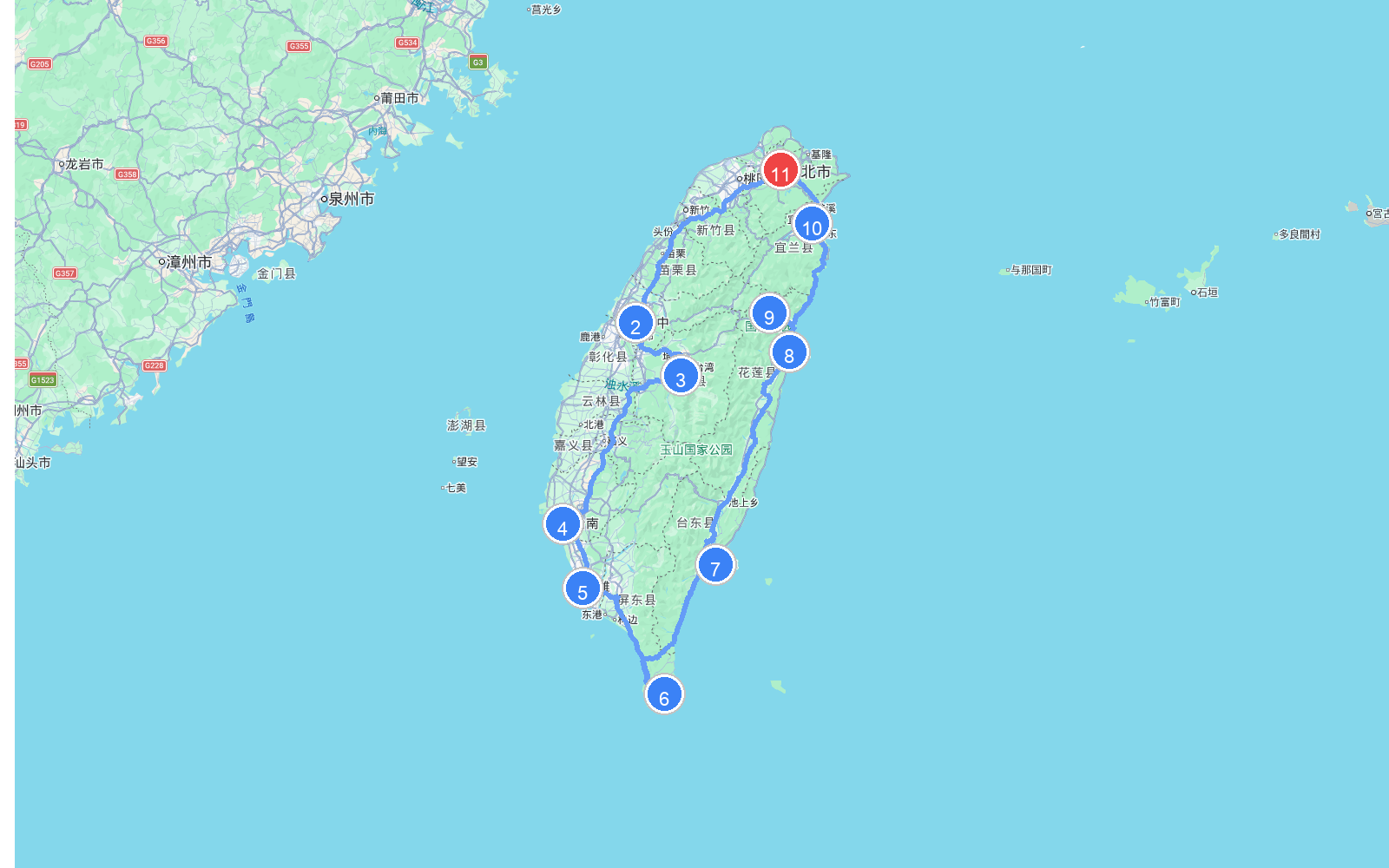路线地图